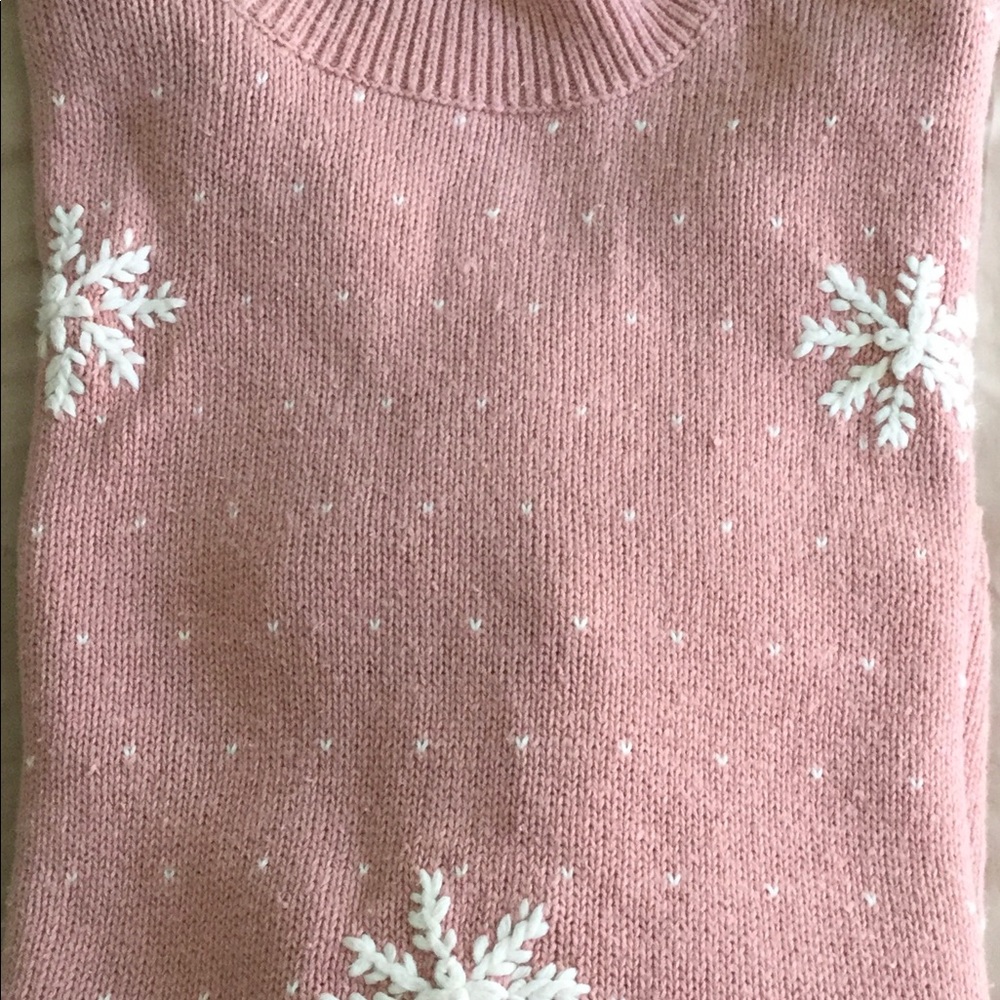 Women’s Tunic Snowflake Pullover Sweater Size Large